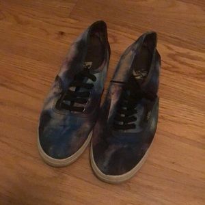 Size 7 Galaxy Vans ! In good condition